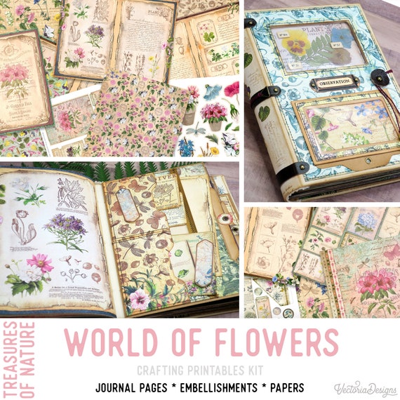 World of Flowers (Standard) - Printable Craft Kit - Treasures of Nature - 002362