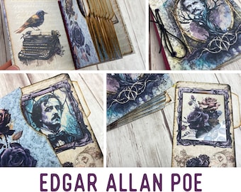 Edgar Allan Poe Mini Project Specimen Album Edgar Allan Poe Booklet Craft Kit Specimen Cards Junk Journal Add On Printable Craft Kit 003021