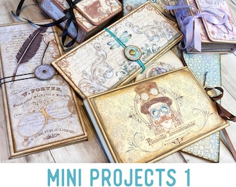 Mini Projects 1 Crafting Bundle Vacation Crafts DIY Craft Kits Printable Craft Kit DIY Mini Folio DIY Booklet Handmade Gift 002823