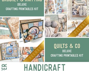 Handicraft Offer, Crafting Printables, Journal Papers, Journal kit, Journal Embellishments, Journal Pages, Ephemera, Craft Kit 003746