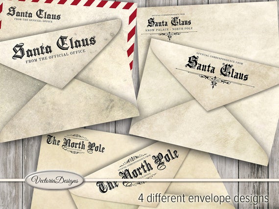 Official Santa Claus Envelopes