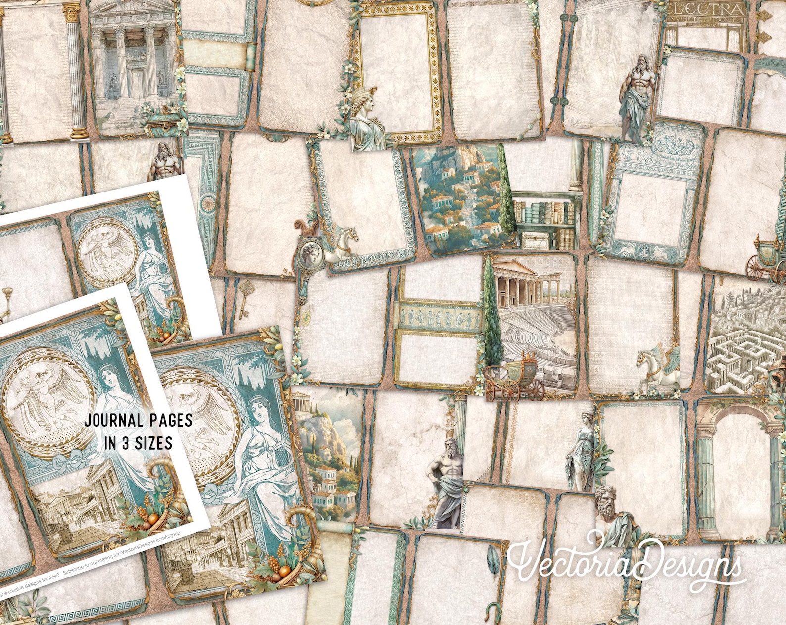 Greek Mythology Junk Journal Kit (DELUXE) - 003951 - Etsy
