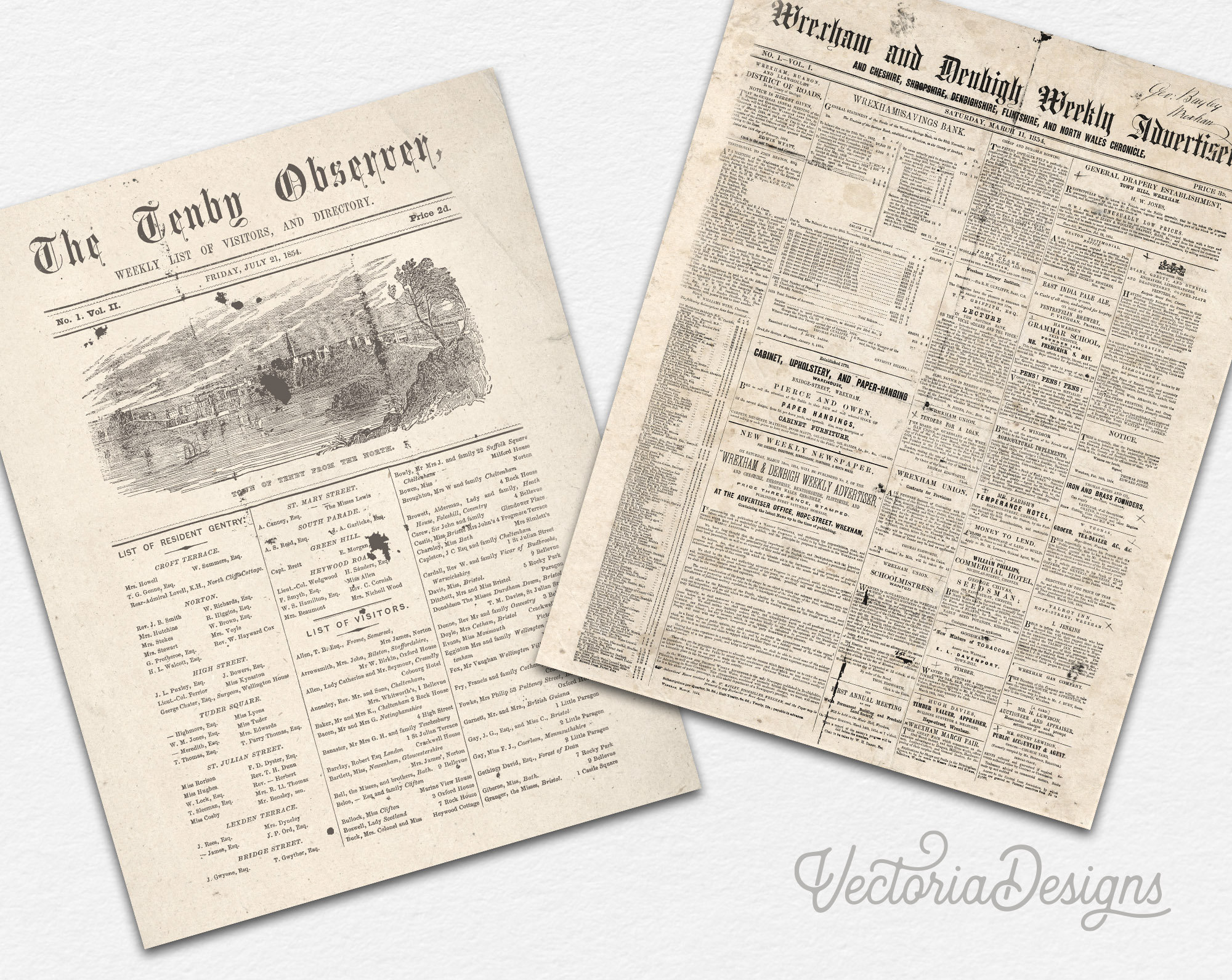 Newspaper Vintage, Newspaper Paper Pack, Printable Grunge Paper