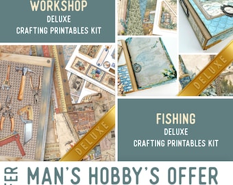 Man's Hobby Offer - Printable Junk Journal Kits - 004068