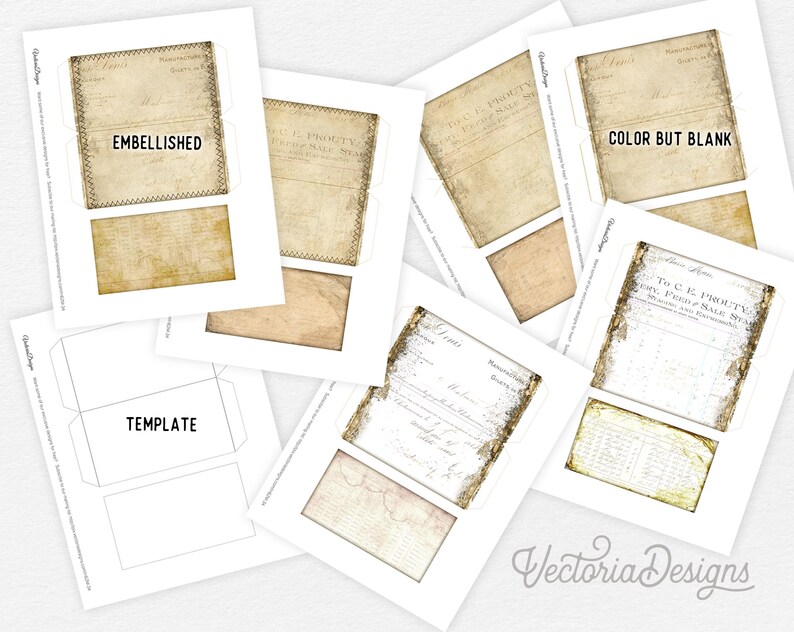 Mega Ephemera File Folders Junk Journal Kit, Digital Journal Kit, Junk Journal Supplies, Journal File Folders, Journal DIY, Kit 001948 image 4