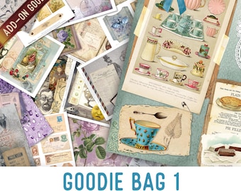 Junk Journal Pro Premium Goodie Bag, Junk Journal Ephemera, Junk Journal Printables, Junk Journal Supplies, Junk Journal Cover 002200