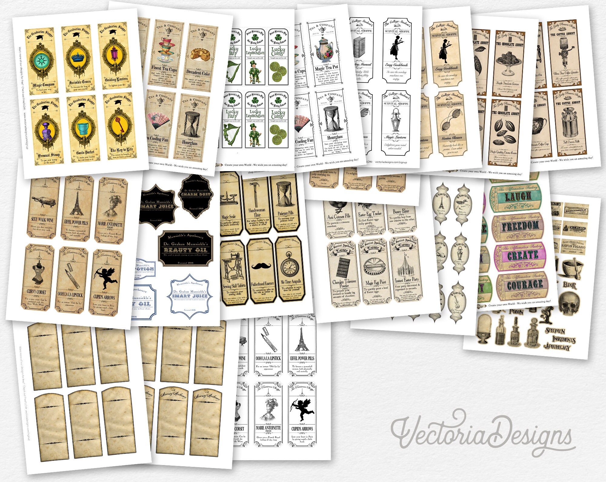 Herbal Apothecary Stickers Pack