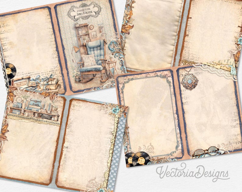 Vintage Keepsakes Junk Journal Kit - Printable Kit - 003662 - Etsy