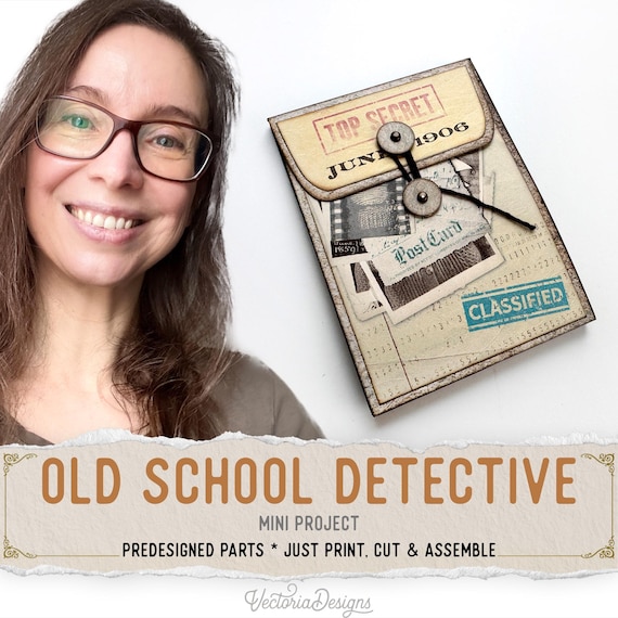 Detective Mini Booklet Craft Project (Printable Kit) - 003634