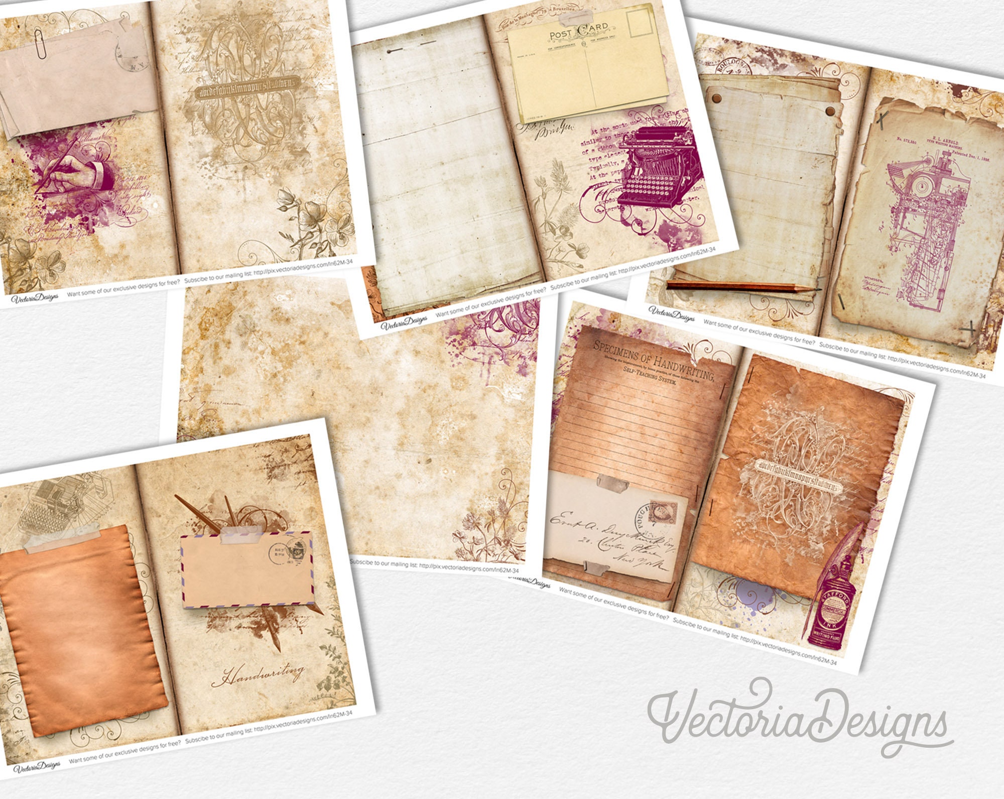 Buy Lined Vintage Paper for Junk Journals, Journaling Digital Kit  Printable, Paper to Write on for Printable Junk Journals, Junk Journal Paper  Online in India 