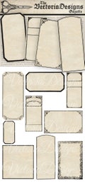 Blank Apothecary Labels printable labels paper crafting digital download digital sheet add text collage sheet - 000388