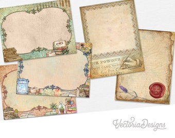 Book Lover Journal Cards, Printable Cards, Journaling Cards, Junk Journal Embellishments, Printable, Scrapbooking, Craft Printables - 002576