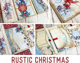 Christmas Mini Project Crafts Back to Christmas Mini Folio Christmas Booklet Craft Kit Folio Junk Journal Add On Printable Craft Kit 003159