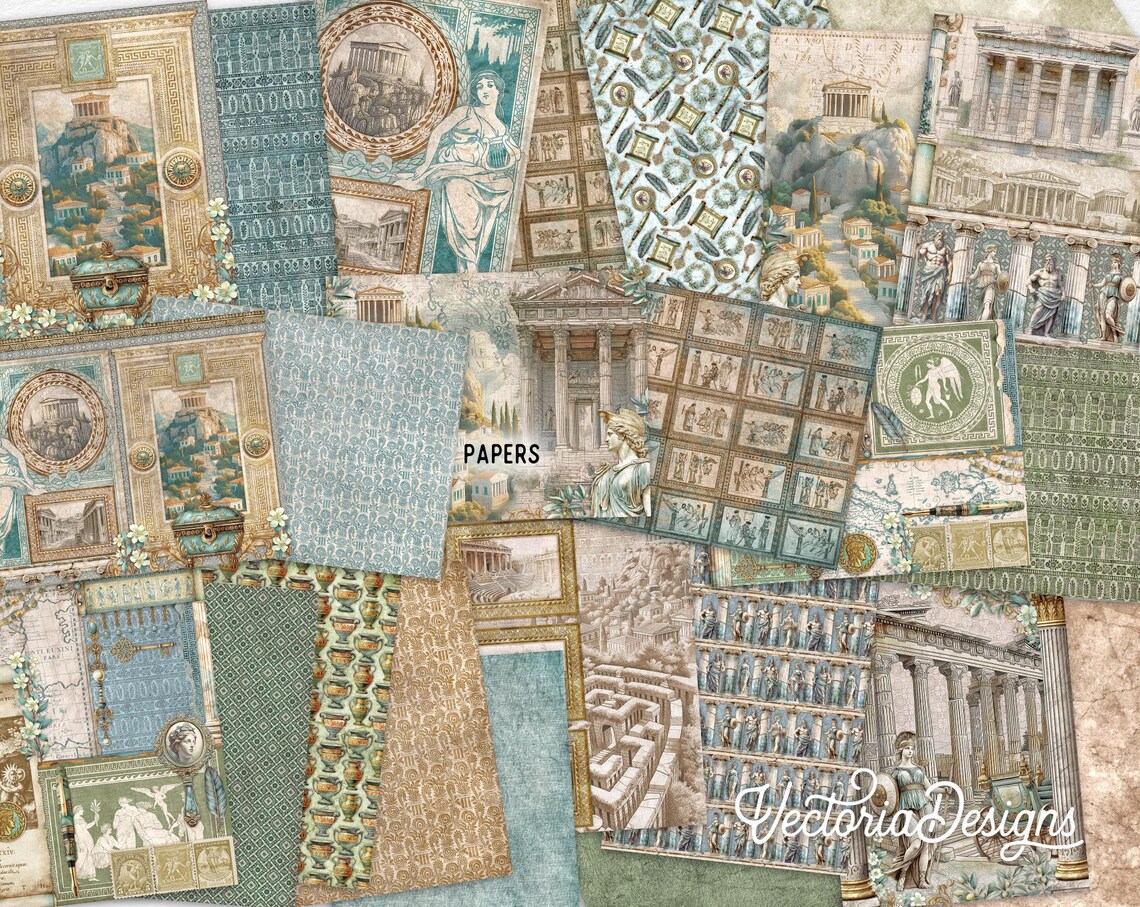 Greek Mythology Junk Journal Kit (DELUXE) - 003951 - Etsy