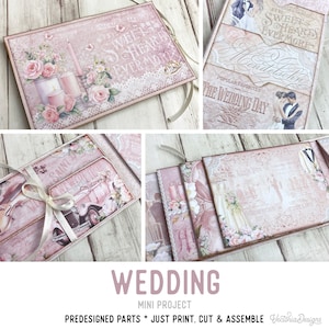 Wedding Mini Project Booklet Craft Kit Folio Kit Vacation Wedding Crafts Junk Journal Add On Printable Craft kits Printable Gift PDF 003149
