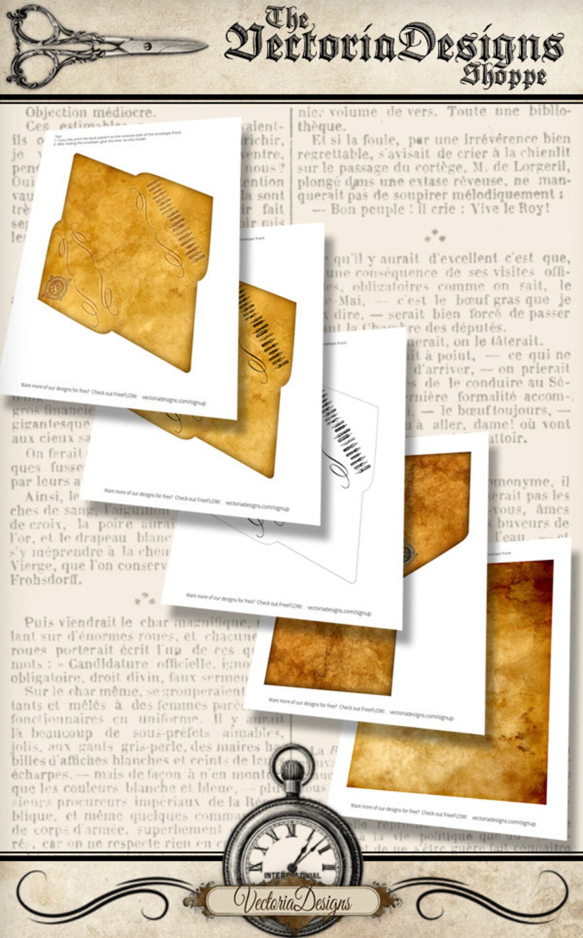 Antique Envelopes, Printable Envelopes, Mail Art Envelopes, Digital ...