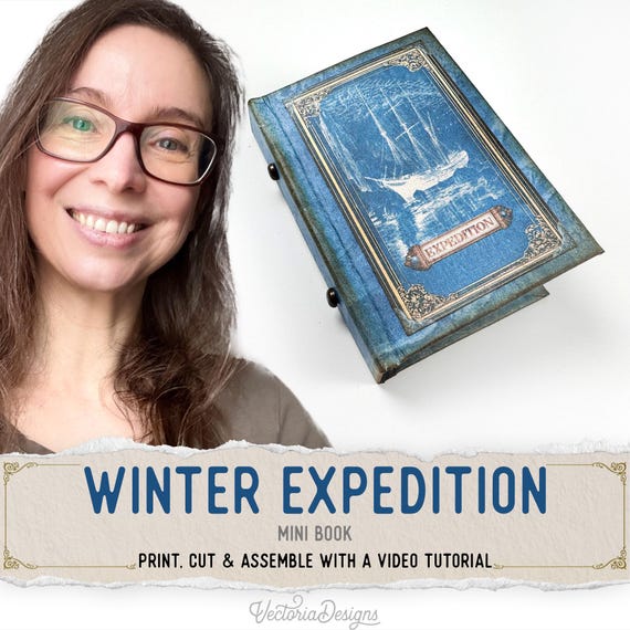 Winter Expedition Mini Book Printable - 003921