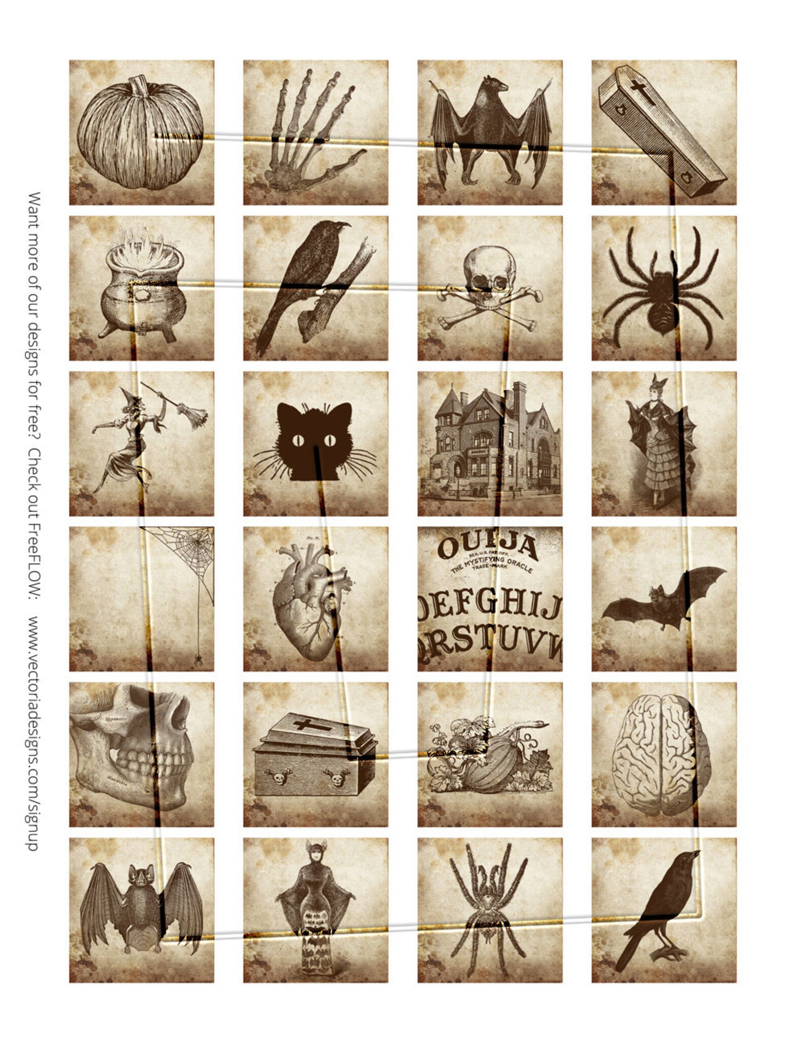 Halloween Images Printable Halloween Jewelry Digital | Etsy