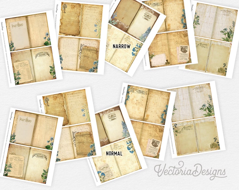 Mega Ephemera File Folders Junk Journal Kit, Digital Journal Kit, Junk Journal Supplies, Journal File Folders, Journal DIY, Kit 001948 image 6