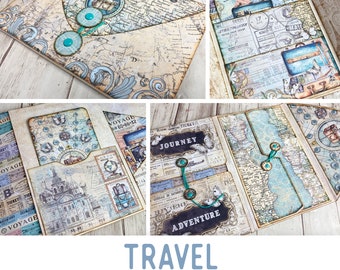 Travel Mini Project Folio Craft Kit Vacation Crafts Folio Kit Travel Junk Journal Add On Printable Craft kits Printable Gift PDF 003161