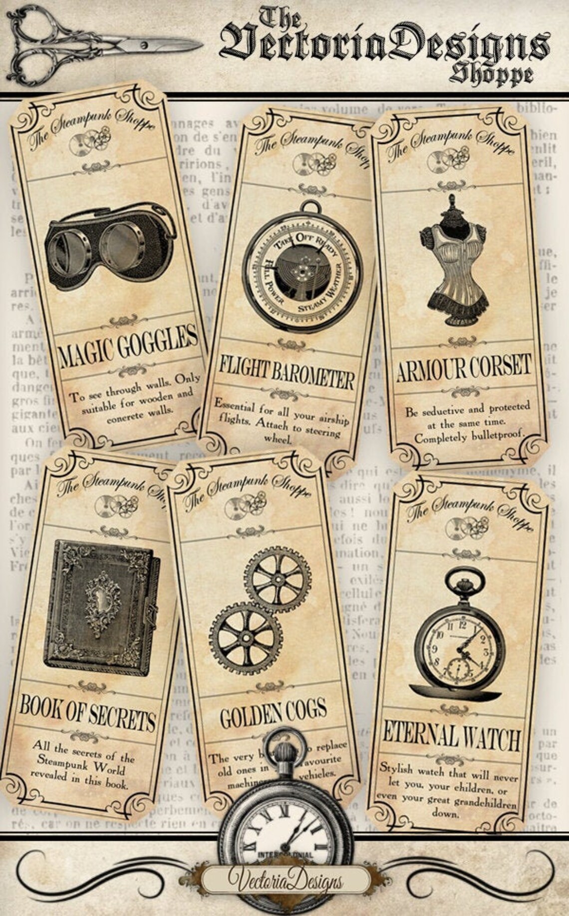 Printable Steampunk Apothecary Labels the Steampunk Etsy