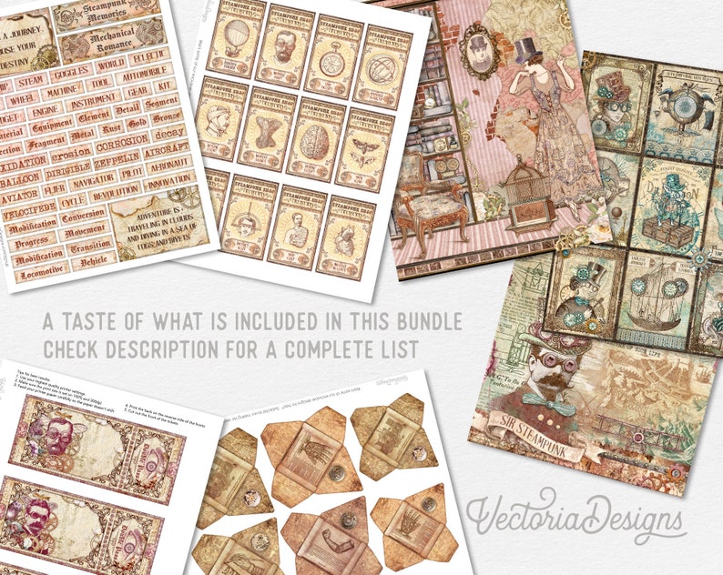 Steampunk Stories DELUXE MEGA Crafting Bundle Steampunk image 3