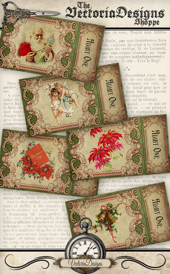 Christmas Tickets Printable