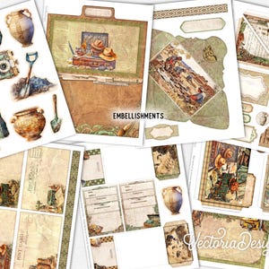 Archeology MINI Junk Journal Kit, Archeology Crafting Printables ...