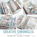 Creative Chronicles Mini Folio Mini Project Creative Crafts Mini Folio Creative Craft Folio Junk Journal Add On Printable Craft Kit 003633