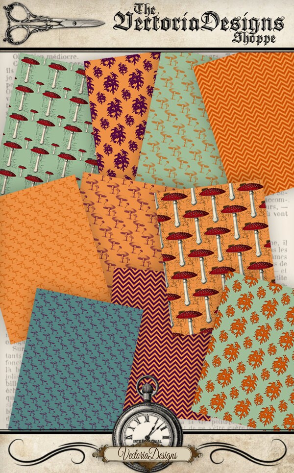 Download Fall Paper Pack 8.5 x 11 inch printable paper pack autumn ...