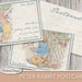 Peter Rabbit Postcards, Printable Postcards, Beatrix Potter Digital ...