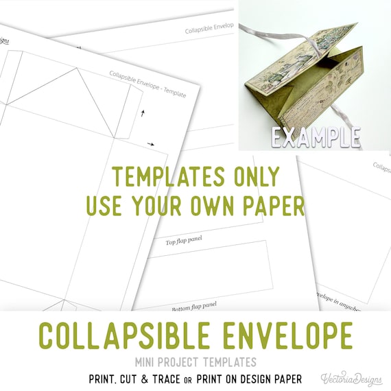Collapsible Envelope Template, Printable - 003745