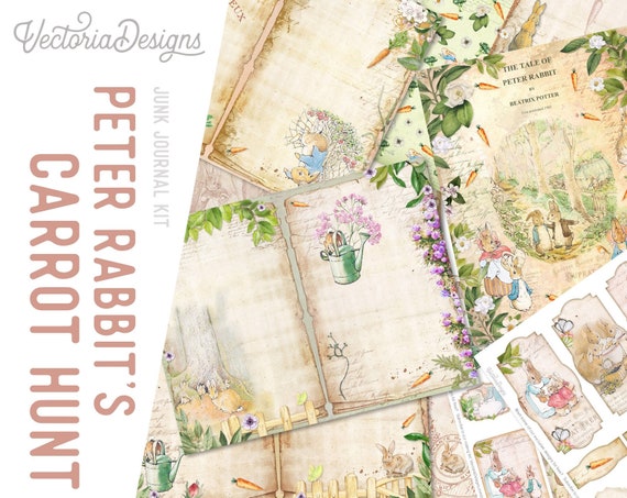 Peter Rabbit Junk Journal Kit, Printable - 002308