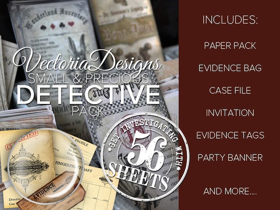 Sherlock Holmes Detective Pack Printable