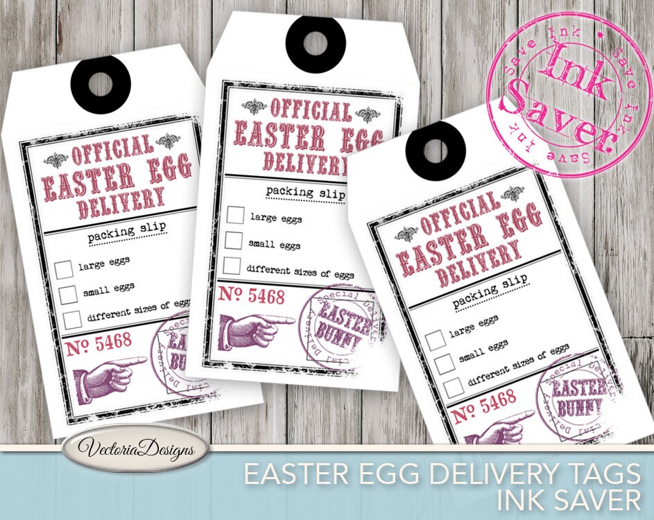 Easter Egg Delivery Tags Printable Ink Tags Easter Decorative Easter Download Easter Eggs Tags Easter Diy Easter Scrapbook 000967