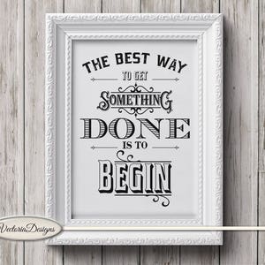 Get Something Done, Motivational Quote Print Printable, Digital Prints, Wall Decoration, Wall Hanging, Home Decor Prints, Wall Art  001722