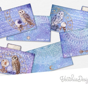 Read the Future File Folders Kit, Printable File Folders, Zodiac File Folders, Organizing, Cards, Digital, Journal Embellishments - 002680