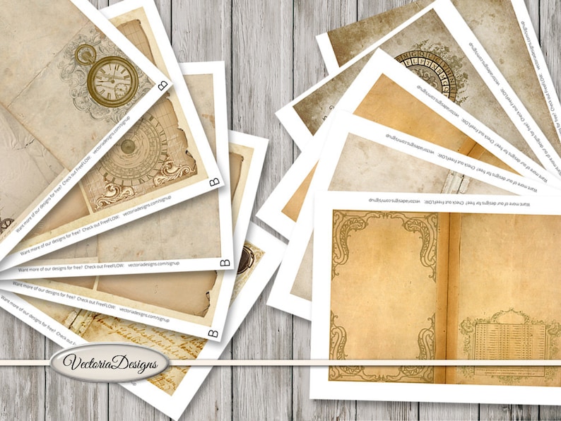 Steampunk Journal, Junk Journal Kit, Printable Journal, Digital Journal Kit, Diy Kit, Scrapbook Kit, Digital Paper, Steampunk Decor 001467 image 3