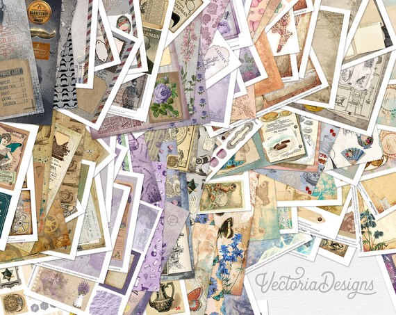 Junk Journal Pro Premium Goodie Bag, Junk Journal Ephemera, Junk