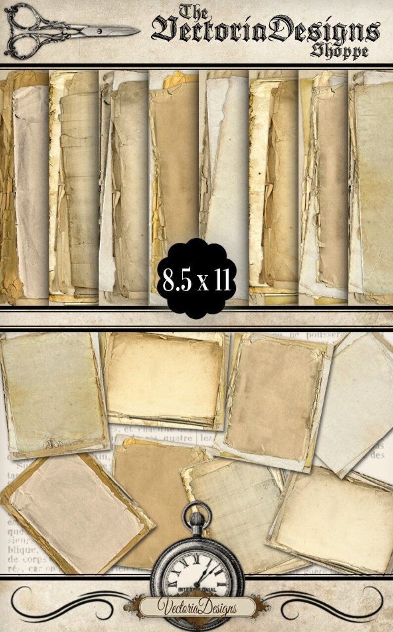 Stacked Paper Pack Bookmaking Paper Digital Paper Pack Etsy