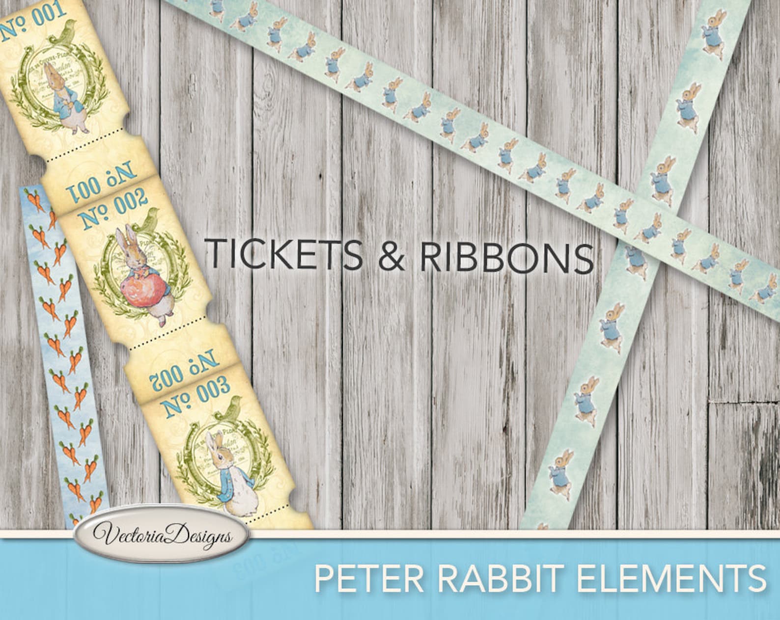 Peter Rabbit Digital Paper, Junk Journal Printable, Beatrix Potter ...
