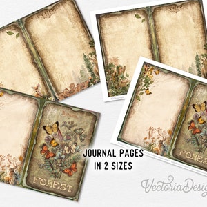 Forest Fairies Junk Journal Kit, Printable Junk Journal Kit Fairies ...