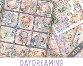 Daydreaming Junk Journal Kit MINI Daydreaming Crafting Printables Kit Daydreams Junk Journal Embellishments Paper Craft Kits DIY 003017