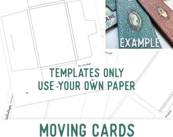 Moving Card Templates Gift Card Craft Kit Quick Project Junk Journal Element Printable Craft kit Handmade Gift DIY Gift 003589