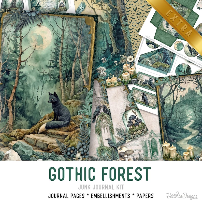 Gothic Garden Junk Journal Kit (DELUXE) - 003791 - Etsy