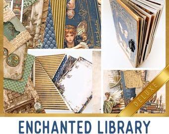 Enchanted Library Junk Journal Kit (DELUXE) - Printable Kit - 003941