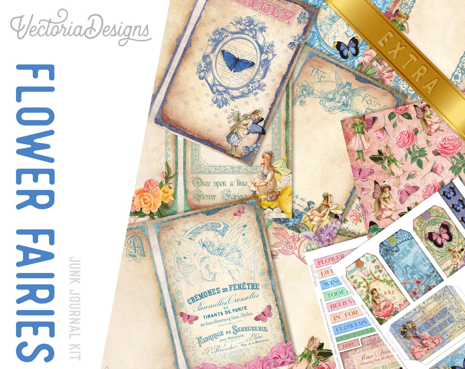 Fairy Woods DELUXE Crafting Printables Kit, Fairy Embellishments, Fairy ...