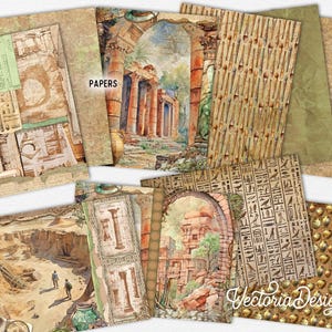 Archeology MINI Junk Journal Kit, Archeology Crafting Printables ...