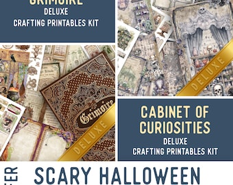 Scary Halloween Offer, Junk Journal Craft Printables (Pages, Papers and Embellishments) - 003137