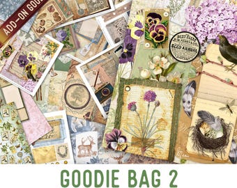 Junk Journal Pro Premium Goodie Bag 2, Junk Journal Ephemera, Junk Journal Printables, Junk Journal Supplies, Junk Journal Cover 002283